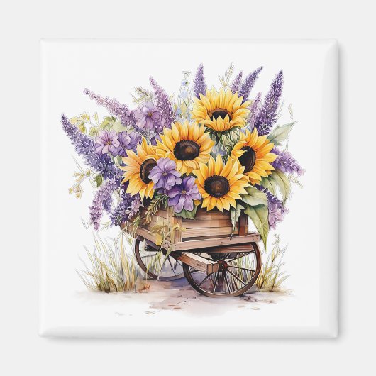Aimant Lavande & Tournesols (Devant)