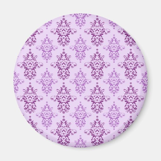 Aimant Lavande Violette Damassé Bicolore (Devant)