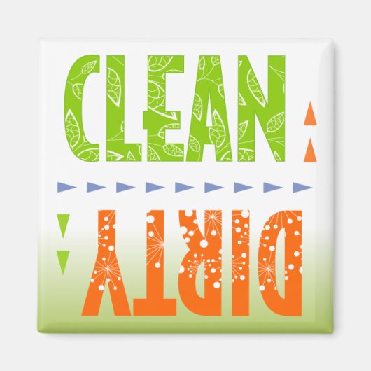 Aimant Lave-linge propre/sale (Devant)