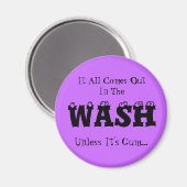 Aimant Lave-Linge - Tout Se Déroule Dans Le Laver (Recto/Verso)