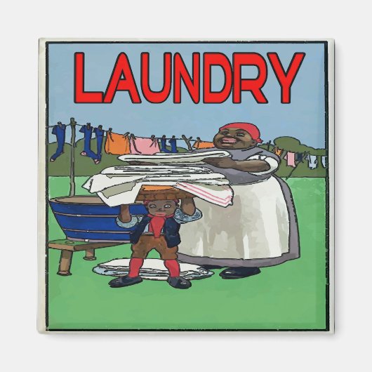 Aimant Lave-linge Vintage (Devant)