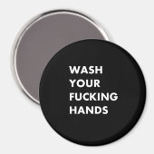Aimant Lave-toi les mains (Recto/Verso)