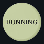 Aimant Lave-vaisselle à l'aimant vert<br><div class="desc">Petit aimant de cuisine pour lave-vaisselle "courant" avec un arrière - plan vert sage qui vous aide à organiser votre cuisine. Customisez avec votre texte.</div>