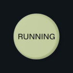 Aimant Lave-vaisselle à l'aimant vert<br><div class="desc">Petit aimant de cuisine pour lave-vaisselle "courant" avec un arrière - plan vert sage qui vous aide à organiser votre cuisine. Customisez avec votre texte.</div>