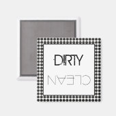 Aimant Lave-vaisselle Black Dots (Recto/Verso)