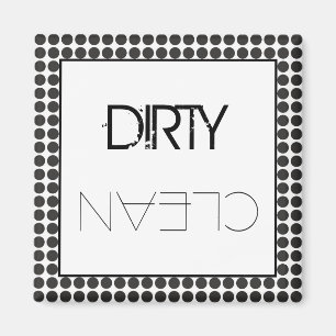 Aimant Lave-vaisselle Black Dots