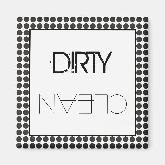 Aimant Lave-vaisselle Black Dots (Devant)