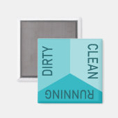 Aimant Lave-vaisselle Bureau Cuisine propre sale réversib (Recto/Verso)