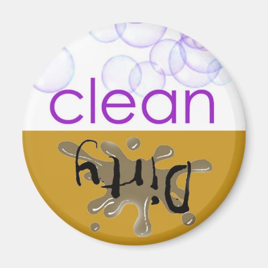 Aimant Lave-vaisselle - Est-il propre ou sale? (Devant)