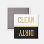 Aimant Lave-vaisselle Faux Gold Foil nettoyant (Recto/Verso)