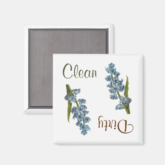 Aimant Lave-vaisselle Fleurs Hyacinth (Recto/Verso)