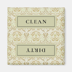 Aimant Lave-vaisselle Floral D'or PROPRE