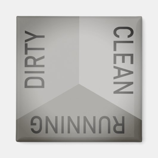 Aimant Lave-vaisselle Gris Sale Nettoyant Roulement Réver (Devant)