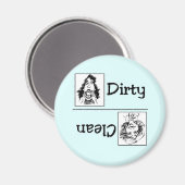 Aimant Lave-vaisselle Happy/Sad Clean (Recto/Verso)