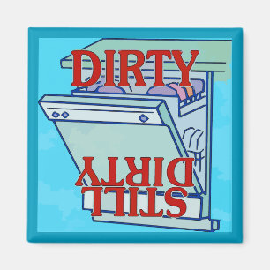 Aimant Lave-vaisselle magnétique, DIRTY