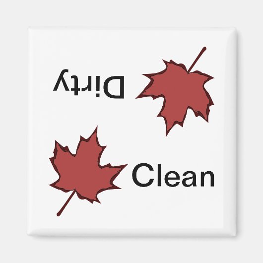 Aimant Lave-vaisselle Maple Leaf (Devant)