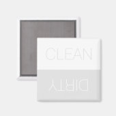 Aimant Lave-vaisselle minime à lave-vaisselle gris clair (Recto/Verso)