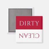 Aimant Lave-vaisselle moderne Empire Red White (Recto/Verso)