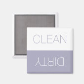 Aimant Lave-vaisselle nettoyant indicateur blanc lilas po (Recto/Verso)