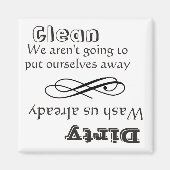 Aimant Lave-vaisselle Nettoyer l'aimant sale (Devant)