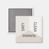 Aimant Lave-vaisselle Neutre Moderne (Recto/Verso)