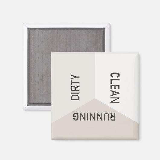 Aimant Lave-vaisselle Neutre Moderne (Recto/Verso)