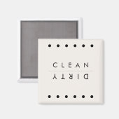 Aimant Lave-vaisselle noir et blanc (Recto/Verso)