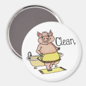 Aimant Lave-vaisselle Piggie Nettoyer (Recto/Verso)