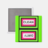 Aimant Lave-vaisselle propre (Recto/Verso)