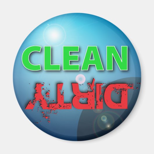 Aimant Lave-vaisselle propre (Devant)