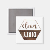 Aimant Lave-Vaisselle propre et sale (Recto/Verso)