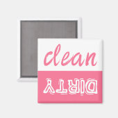 Aimant Lave-vaisselle propre ou sale (Recto/Verso)