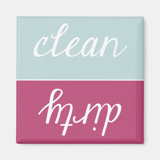 Aimant Lave-vaisselle propre ou sale (Devant)