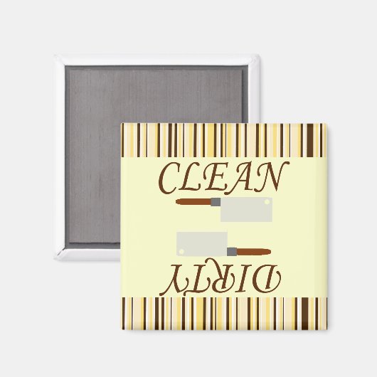 Aimant Lave-vaisselle propre ou sale (Recto/Verso)