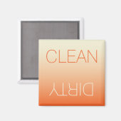 Aimant Lave-vaisselle propre ou sale à la mangeoire et à  (Recto/Verso)