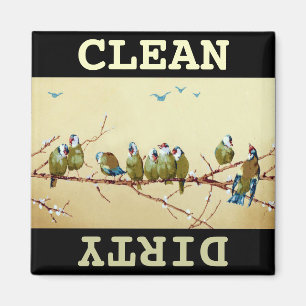 Aimant Lave-vaisselle propre/sale