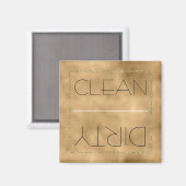 Aimant Lave-vaisselle propre/sale Gold Glitz (Recto/Verso)