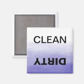 Aimant Lave-vaisselle propre/sale Purple Ombre (Recto/Verso)