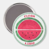 Aimant Lave-vaisselle Reversible Dirty Clean Watermelon (Recto/Verso)