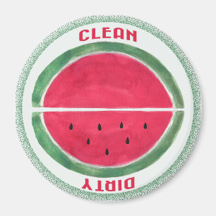 Aimant Lave-vaisselle Reversible Dirty Clean Watermelon