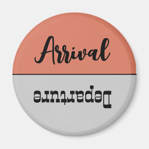 Aimant Lave-vaisselle réversible gris corail amusant