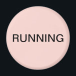 Aimant Lave-vaisselle rose pâle<br><div class="desc">Petit aimant de cuisine pour lave-vaisselle "courant" avec un arrière - plan rose vif qui vous aide à organiser votre cuisine. Customisez avec votre texte.</div>