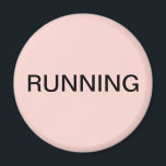 Aimant Lave-vaisselle rose pâle<br><div class="desc">Petit aimant de cuisine pour lave-vaisselle "courant" avec un arrière - plan rose vif qui vous aide à organiser votre cuisine. Customisez avec votre texte.</div>