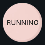 Aimant Lave-vaisselle rose pâle<br><div class="desc">Petit aimant de cuisine pour lave-vaisselle "courant" avec un arrière - plan rose vif qui vous aide à organiser votre cuisine. Customisez avec votre texte.</div>