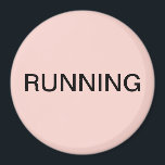 Aimant Lave-vaisselle rose pâle<br><div class="desc">Petit aimant de cuisine pour lave-vaisselle "courant" avec un arrière - plan rose vif qui vous aide à organiser votre cuisine. Customisez avec votre texte.</div>