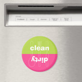 Aimant Lave-vaisselle rose preppy sale et propre (In Situ (Lave-vaisselle))