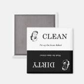 Aimant Lave-vaisselle sale / Lave-vaisselle propre (Recto/Verso)