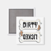 Aimant lave-vaisselle sale ou léché pour amoureux  (Recto/Verso)