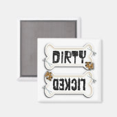 Aimant lave-vaisselle sale ou léché pour amoureux  (Recto/Verso)