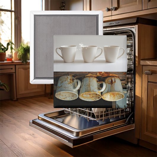 Aimant Lave-vaisselle sale ou propre tasses à café